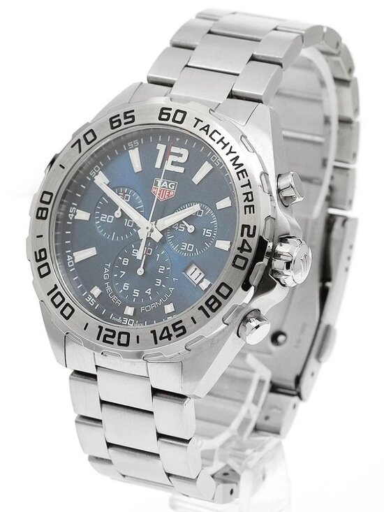 TAG HEUER Formula 1 CAZ101K Date Chronograph blue Dial Quartz Men\'s Watch_952574